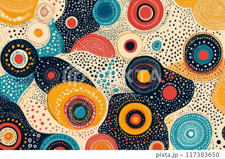 Tribal pattern of australian aboriginal 117383650
