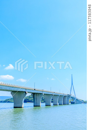 夏の周防大橋 山口県山口市 夏の周防大橋 山口県山口市 117383848