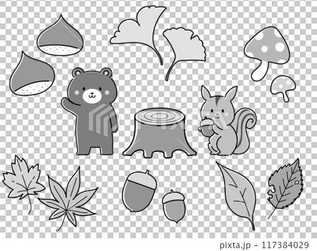 Autumn Various Set (Monochrome) 117384029