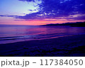 和歌山のビーチの夕景 117384050