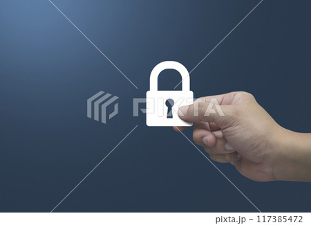 Technology internet security and safety online concept 117385472