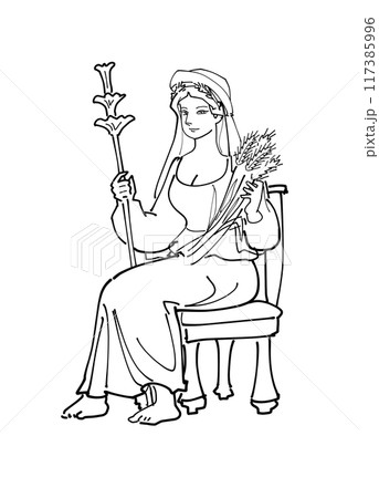 ギリシャ神話の神-デーメーテール 117385996