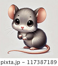 ネズミのイラスト 117387189