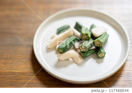 オクラと長芋のスナック菓子 オクラと長芋のスナック菓子 117388034