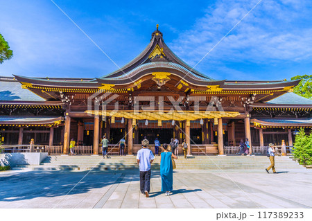 日本の寒川都市景観 相模國一之宮 寒川神社・御本殿などを望む=令和6年7月21日 日本の寒川都市景観 相模國一之宮 寒川神社・御本殿などを望む=令和6年7月21日 117389233