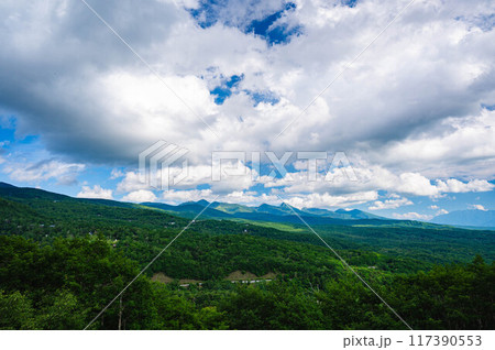 蓼科　女の神展望台からの眺め 117390553