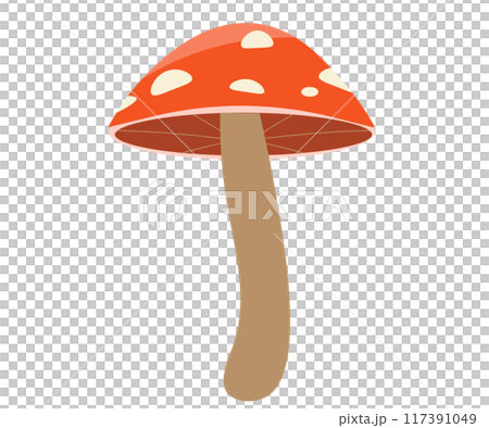 キノコのベクターイラスト。秋の味覚。食べ物。 キノコのベクターイラスト。秋の味覚。食べ物。 117391049