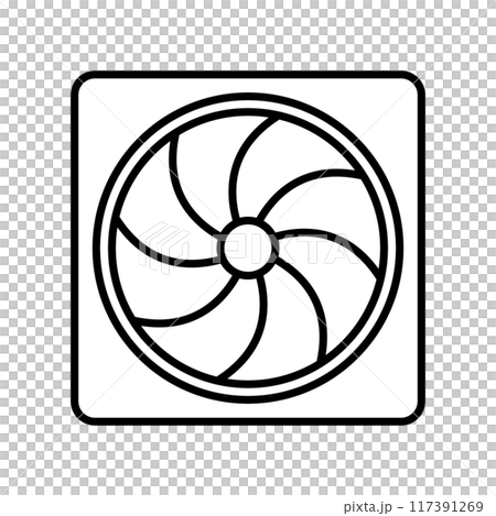 通風風扇圖標 117391269