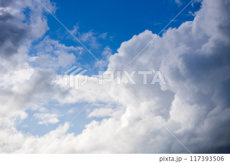 Spring sky - heavy clouds before the storm 117393506