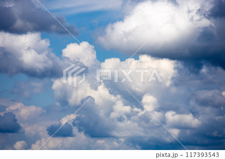 Heavy clouds before the storm - summer sky 117393543