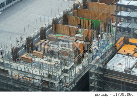 高層マンション建築現場 高層マンション建築現場 117393860