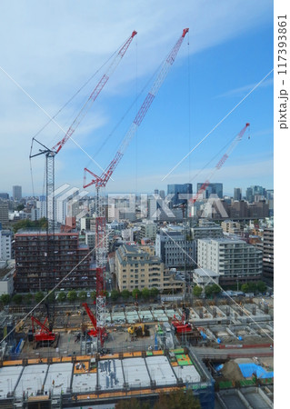 高層マンション建築現場 117393861