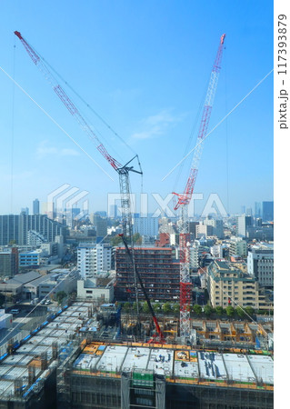 高層マンション建築現場 117393879