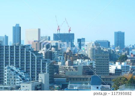 高層マンション建築現場 117393882