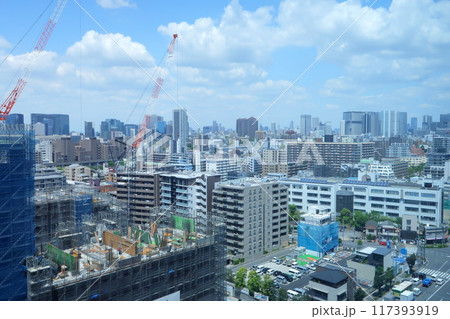 高層マンション建築現場 高層マンション建築現場 117393919