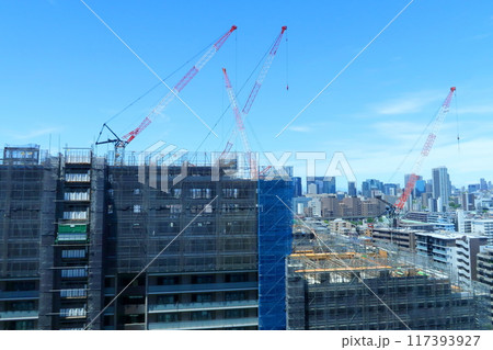 高層マンション建築現場 高層マンション建築現場 117393927