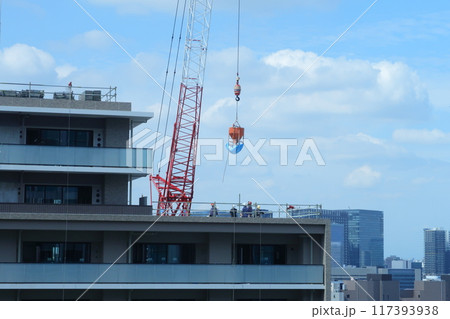 高層マンション建築現場 高層マンション建築現場 117393938