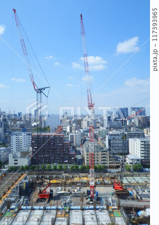 高層マンション建築現場 高層マンション建築現場 117393965
