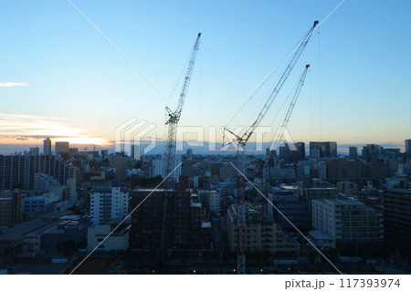 高層マンション建築現場 高層マンション建築現場 117393974