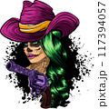 draw of Dead girl vector illustration design 117394057