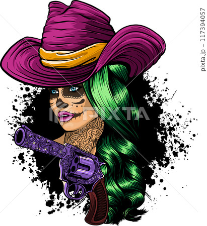 draw of Dead girl vector illustration design 117394057