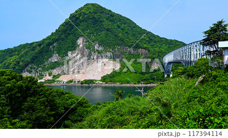 天草五橋1号橋　天門橋と飛岳 117394114