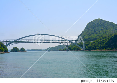 熊本県天草　天門橋と天城橋 117394115