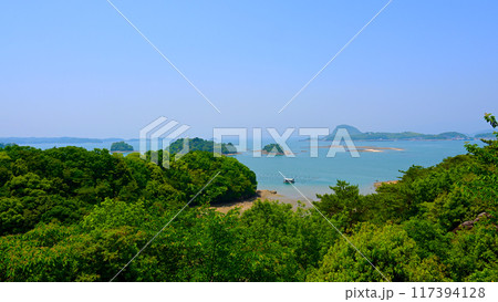 熊本県天草五橋 千巌山展望台からの絶景 熊本県天草五橋 千巌山展望台からの絶景 117394128