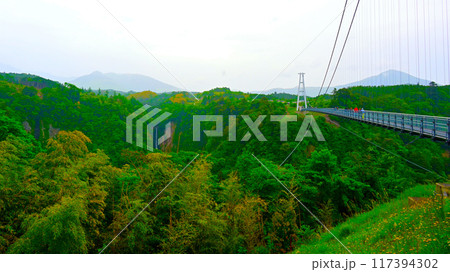 九重夢大吊橋と　震動の滝 (雄滝) 117394302