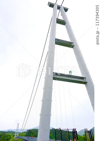 大分県　九重夢大吊り橋 117394305