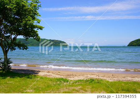 宮ヶ浜水泳場/琵琶湖(滋賀県近江八幡市) 宮ヶ浜水泳場/琵琶湖(滋賀県近江八幡市) 117394355
