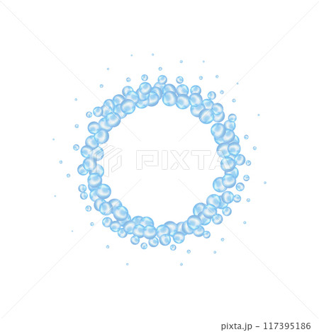 Abstract background. Vector photo frame. Blue balls. eps 10 Abstract background. Vector photo frame. Blue balls. eps 10 117395186