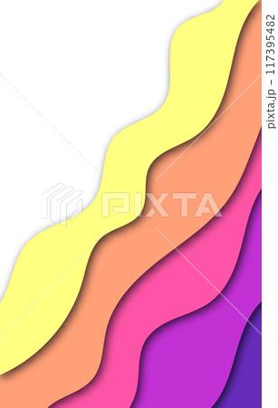 Multi layers soft colorful texture 3D paper cut layers in gradient vector banner. Abstract paper cut art background design for website template. Eps 10 Multi layers soft colorful texture 3D paper cut layers in gradient vector banner. Abstract paper cut art background design for website template. Eps 10 117395482
