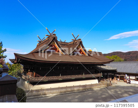 岡山県 吉備津神社の本殿 岡山県 吉備津神社の本殿 117395505