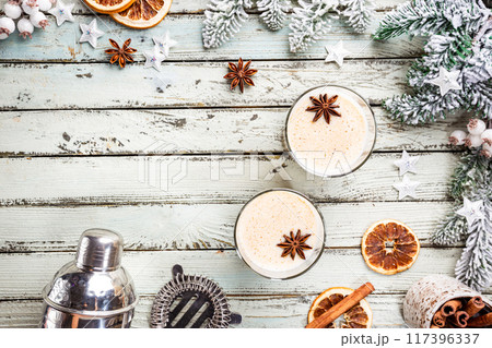Eggnog, Traditional Christmas Drink 117396337
