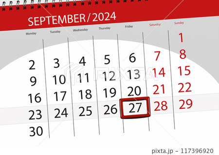 Calendar 2024, deadline, day, month, page, organizer, date, September, friday, number 27 117396920