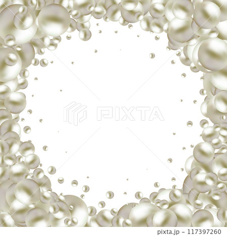 Abstract background. Vector photo frame. Gray balls. Eps 10 117397260