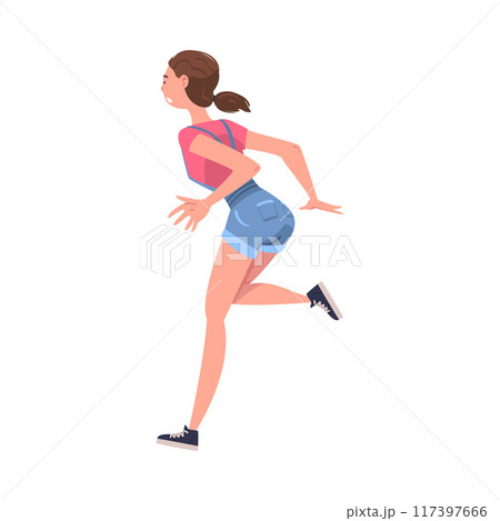 Fire Emergency with Woman Escaping Saving Life when Smoke Vector Illustration Fire Emergency with Woman Escaping Saving Life when Smoke Vector Illustration 117397666