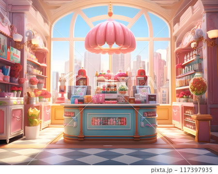 Cute and Lovely Candy Store and Confectionery Anime Style AI Artwork Cute and Lovely Candy Store and Confectionery Anime Style AI Artwork 117397935