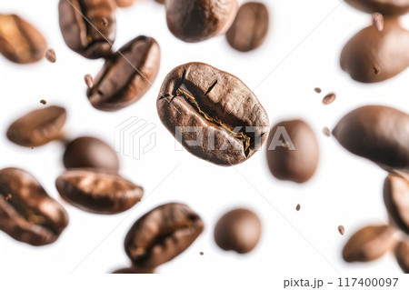 Coffee Beans Falling 117400097