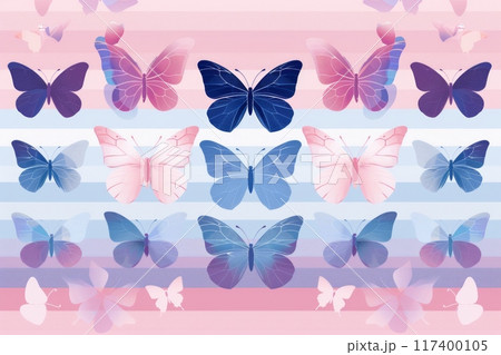 butterflies in the transgender pride colors, symbolizing beauty and transformation 117400105