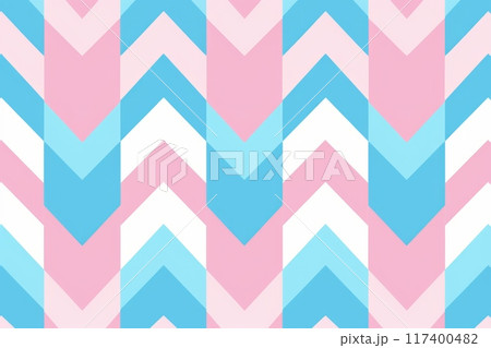 A seamless pattern featuring the transgender pride flag colors--light blue, pink, and white 117400482