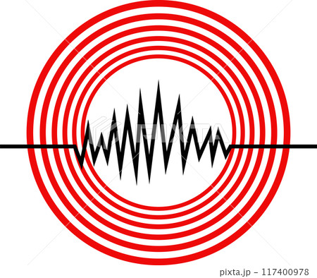 Earthquake Warning Icon Illustration 117400978