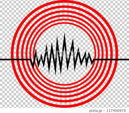 Earthquake Warning Icon Illustration 117400978