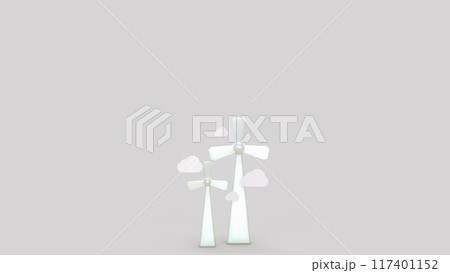 The Eco fan wind for generator electric for energy or ecology concept 3d rendering. The Eco fan wind for generator electric for energy or ecology concept 3d rendering. 117401152