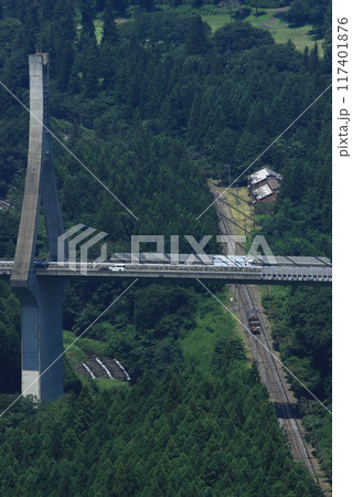 真夏の横軽を行く碓氷峠鉄道文化むらのシェルパくん_2024/8/3撮影 117401876