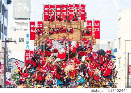 「青森県」豪華絢爛な山車の競演 八戸三社大祭・夏 「青森県」豪華絢爛な山車の競演 八戸三社大祭・夏 117402444