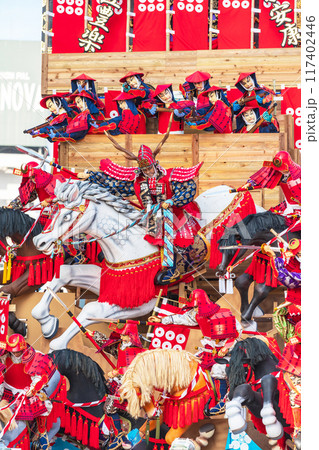 「青森県」豪華絢爛な山車の競演 八戸三社大祭・夏 「青森県」豪華絢爛な山車の競演 八戸三社大祭・夏 117402446