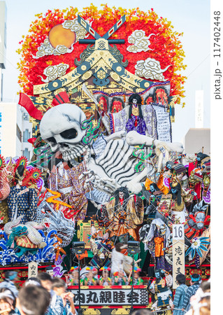 「青森県」豪華絢爛な山車の競演　八戸三社大祭・夏 117402448