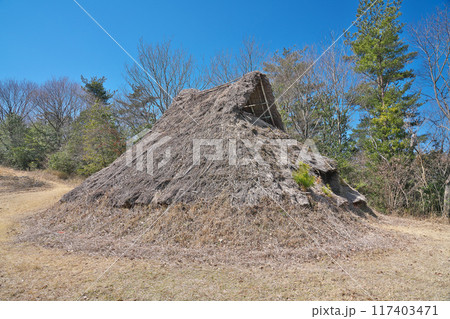 【中世夢が原 (弥生式住居)】 岡山県井原市美星町三山 【中世夢が原 (弥生式住居)】 岡山県井原市美星町三山 117403471